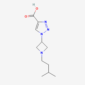 1-(1-isopentylazetidin-3-yl)-1H-1,2,3-triazole-4-carboxylic acid