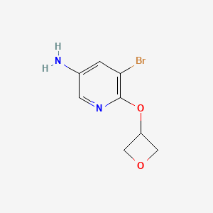 5-Bromo-6-(oxetan-3-yloxy)pyridin-3-amine