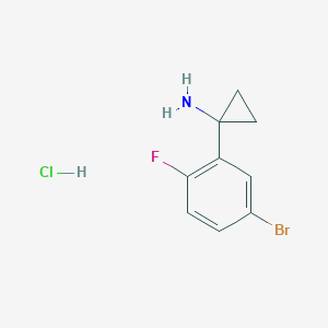 1-(5-Bromo-2-fluorophenyl)cyclopropan-1-amine hydrochloride