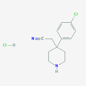 2-(4-(4-Chlorophenyl)piperidin-4-yl)acetonitrile hydrochloride