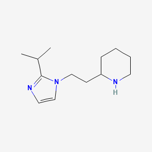 molecular formula C13H23N3 B13337703 2-(2-(2-Isopropyl-1H-imidazol-1-yl)ethyl)piperidine 