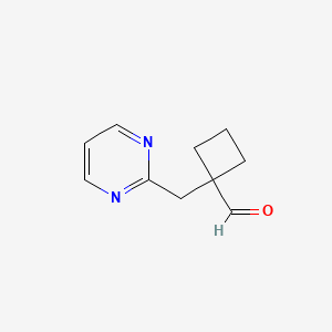 1-(Pyrimidin-2-ylmethyl)cyclobutane-1-carbaldehyde