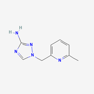 molecular formula C9H11N5 B13337739 1-[(6-methylpyridin-2-yl)methyl]-1H-1,2,4-triazol-3-amine 