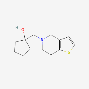 1-({4H,5H,6H,7H-thieno[3,2-c]pyridin-5-yl}methyl)cyclopentan-1-ol