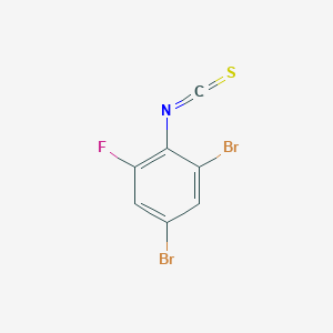 molecular formula C7H2Br2FNS B1333775 1,5-Dibromo-3-fluoro-2-isothiocyanatobenzene CAS No. 244022-67-1