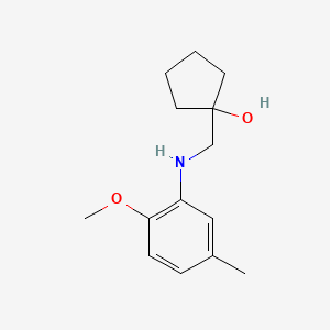 1-(((2-Methoxy-5-methylphenyl)amino)methyl)cyclopentan-1-ol