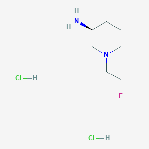 (3S)-1-(2-fluoroethyl)piperidin-3-amine;dihydrochloride