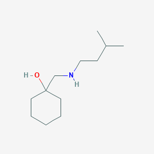 1-{[(3-Methylbutyl)amino]methyl}cyclohexan-1-ol