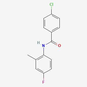 4-chloro-N-(4-fluoro-2-methylphenyl)benzamide