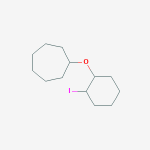 molecular formula C13H23IO B13337814 [(2-Iodocyclohexyl)oxy]cycloheptane 