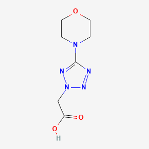 molecular formula C7H11N5O3 B1333785 (5-吗啉-4-基-2H-四唑-2-基)乙酸 CAS No. 685113-09-1