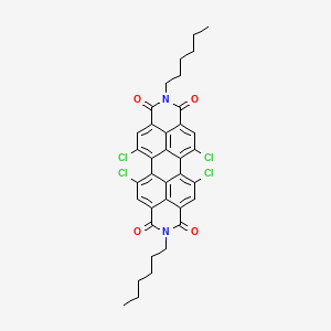 11,14,22,26-tetrachloro-7,18-dihexyl-7,18-diazaheptacyclo[14.6.2.22,5.03,12.04,9.013,23.020,24]hexacosa-1(22),2(26),3,5(25),9,11,13,15,20,23-decaene-6,8,17,19-tetrone