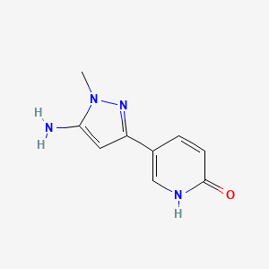 5-(5-Amino-1-methyl-1H-pyrazol-3-yl)-1,2-dihydropyridin-2-one