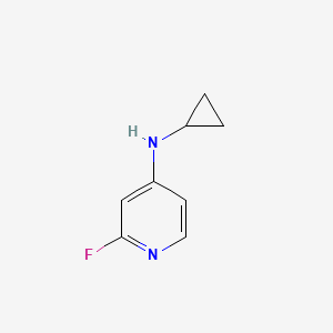 molecular formula C8H9FN2 B13337890 N-Cyclopropyl-2-fluoropyridin-4-amine 