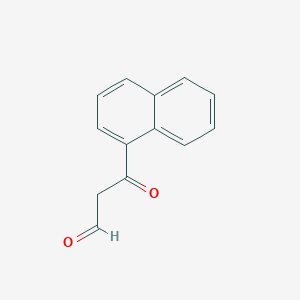 molecular formula C13H10O2 B13337892 3-(1-Naphthyl)-3-oxopropanal 