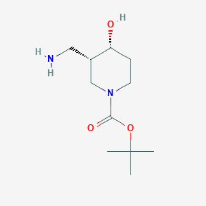 Rel-tert-butyl (3S,4R)-3-(aminomethyl)-4-hydroxypiperidine-1-carboxylate