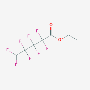 molecular formula C7H6F8O2 B1333793 2,2,3,3,4,4,5,5-八氟戊酸乙酯 CAS No. 2795-50-8