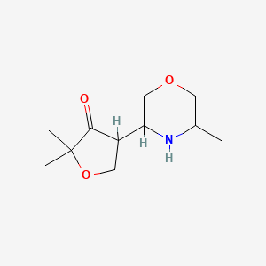 2,2-Dimethyl-4-(5-methylmorpholin-3-yl)oxolan-3-one