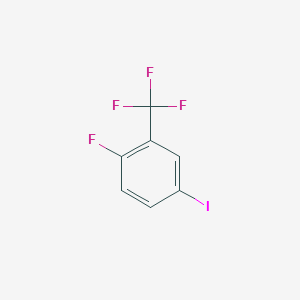 molecular formula C7H3F4I B1333800 1-Fluoro-4-iodo-2-(trifluoromethyl)benzene CAS No. 59382-39-7