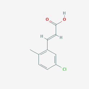 molecular formula C10H9ClO2 B13338009 5-Chloro-2-methylcinnamic acid 