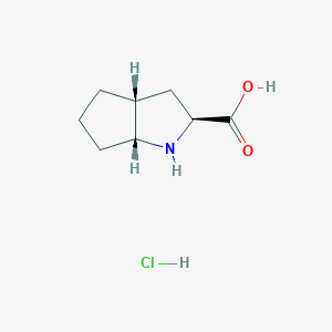 (2S,3AR,6aR)-octahydrocyclopenta[b]pyrrole-2-carboxylic acid hydrochloride