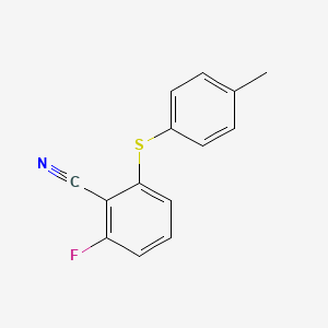 2-Fluoro-6-(4-methylphenylthio)benzonitrile