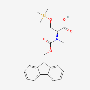 (S)-2-((((9H-Fluoren-9-yl)methoxy)carbonyl)(methyl)amino)-3-((trimethylsilyl)oxy)propanoic acid