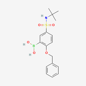 (2-(Benzyloxy)-5-(N-(tert-butyl)sulfamoyl)phenyl)boronic acid