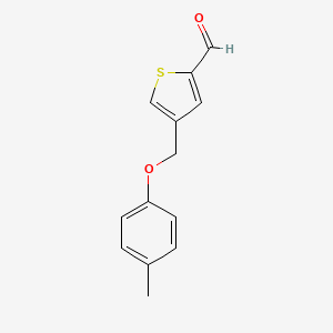 4-((p-Tolyloxy)methyl)thiophene-2-carbaldehyde