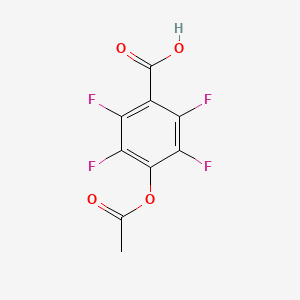 molecular formula C9H4F4O4 B1333811 4-乙酰氧基-2,3,5,6-四氟苯甲酸 CAS No. 83789-90-6