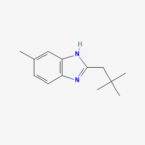 molecular formula C13H18N2 B13338151 6-Methyl-2-neopentyl-1H-benzo[d]imidazole 