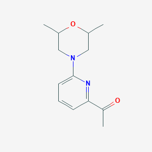 1-(6-(2,6-Dimethylmorpholino)pyridin-2-yl)ethan-1-one