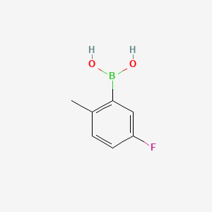 molecular formula C7H8BFO2 B1333820 5-氟-2-甲基苯硼酸 CAS No. 163517-62-2