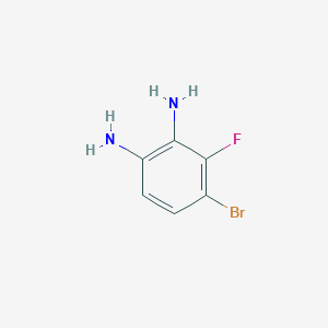 molecular formula C6H6BrFN2 B1333821 4-溴-3-氟苯-1,2-二胺 CAS No. 886762-86-3