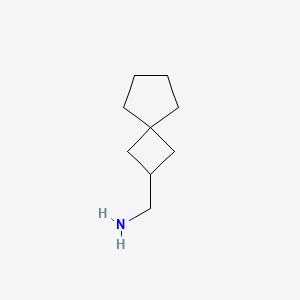 molecular formula C9H17N B13338299 Spiro[3.4]octan-2-ylmethanamine 