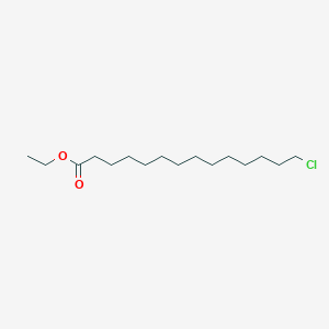 molecular formula C16H31ClO2 B13338341 Ethyl 14-chlorotetradecanoate 