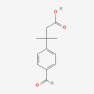 3-(4-Formylphenyl)-3-methylbutanoic acid