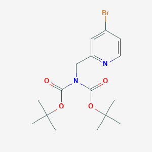 Di-tert-butyl ((4-bromopyridin-2-yl)methyl)iminodicarbonate