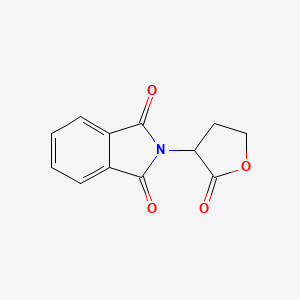 molecular formula C12H9NO4 B1333837 2-(2-oxotetrahydrofuran-3-yl)-1H-isoindole-1,3(2H)-dione CAS No. 42473-02-9