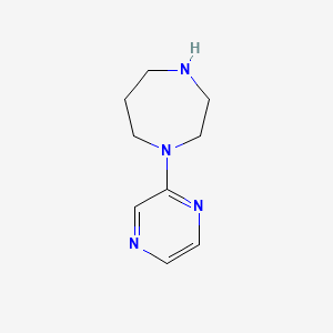molecular formula C9H14N4 B1333839 1-Pyrazin-2-yl-1,4-diazepane CAS No. 502133-53-1