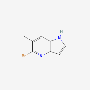 molecular formula C8H7BrN2 B13338464 5-Bromo-6-methyl-4-azaindole 