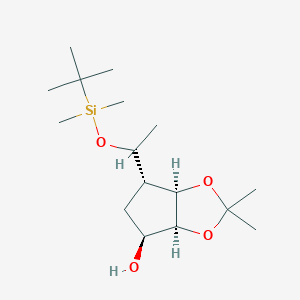 (3AS,4S,6S,6aR)-6-(1-((tert-butyldimethylsilyl)oxy)ethyl)-2,2-dimethyltetrahydro-4H-cyclopenta[d][1,3]dioxol-4-ol