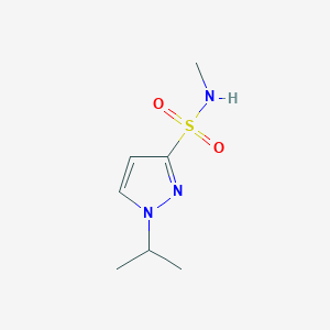 molecular formula C7H13N3O2S B13338508 N-Methyl-1-(propan-2-yl)-1H-pyrazole-3-sulfonamide 