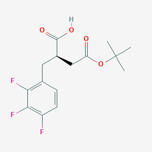 (R)-4-(tert-Butoxy)-4-oxo-2-(2,3,4-trifluorobenzyl)butanoic acid