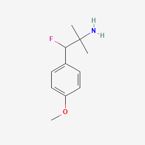 1-Fluoro-1-(4-methoxyphenyl)-2-methylpropan-2-amine