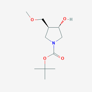 tert-Butyl (3S,4S)-3-hydroxy-4-(methoxymethyl)pyrrolidine-1-carboxylate