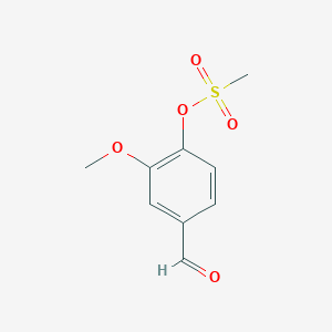 molecular formula C9H10O5S B1333864 4-Formyl-2-methoxyphenyl methanesulfonate CAS No. 52200-05-2