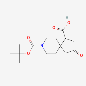 8-(tert-Butoxycarbonyl)-3-oxo-8-azaspiro[4.5]decane-1-carboxylic acid