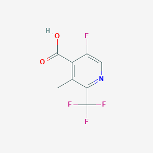 molecular formula C8H5F4NO2 B13338698 5-Fluoro-3-methyl-2-(trifluoromethyl)isonicotinic acid 