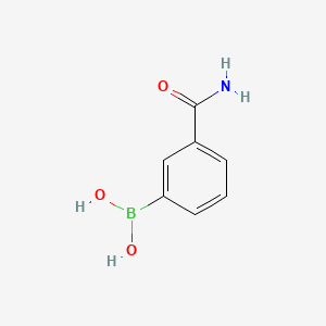 molecular formula C7H8BNO3 B1333871 3-Aminocarbonylphenylboronic acid CAS No. 351422-73-6